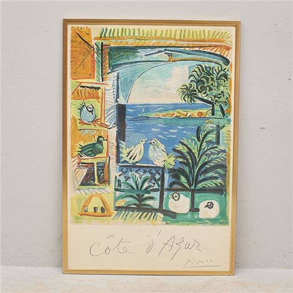 Pablo Picasso | Spain. Cote d´Azur. Signerad i tryck | MutualArt