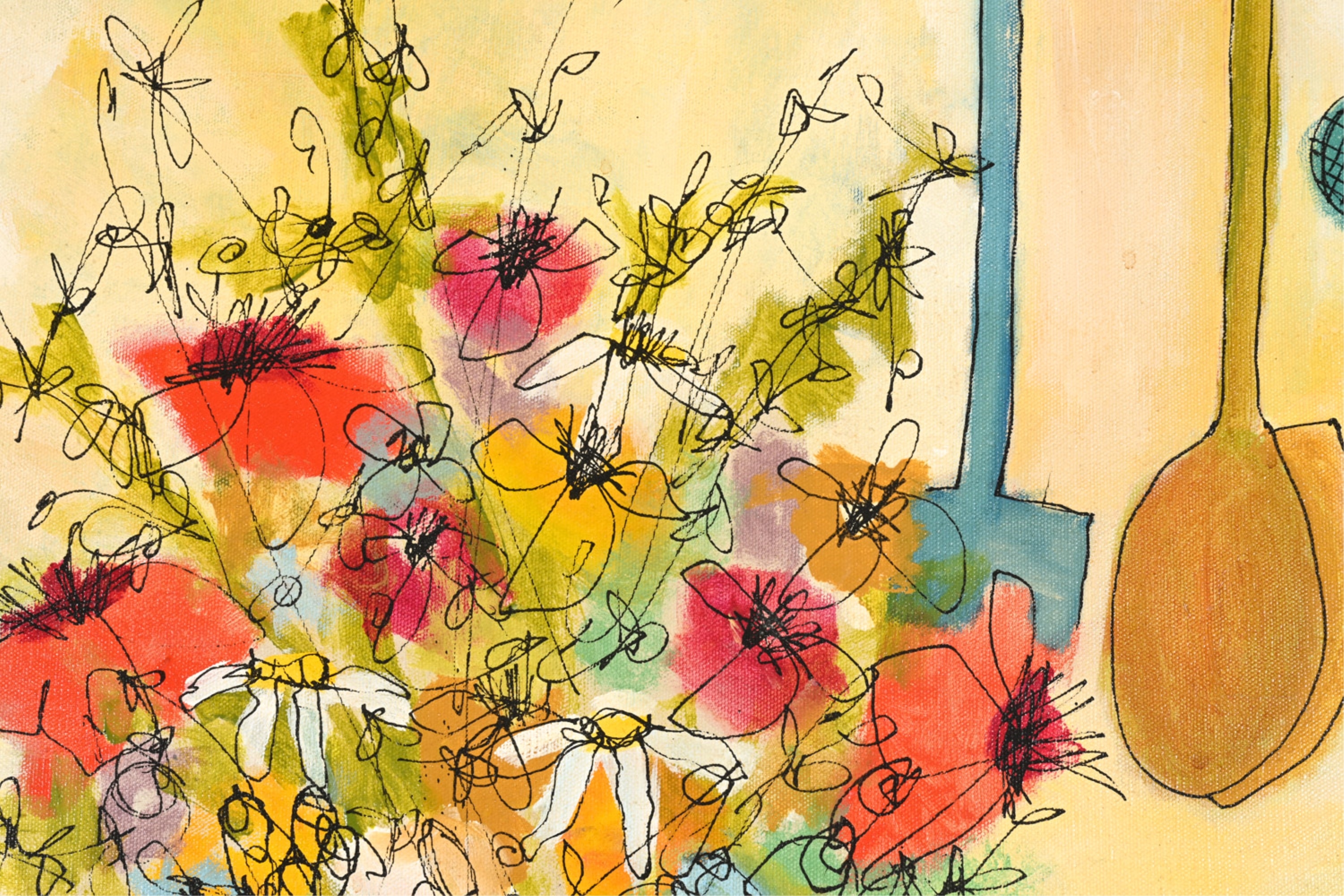 Susan Pear Meisel | SUSAN PEAR MEISEL, NY (B. 1947) ACRYLIC ON CANVAS ...