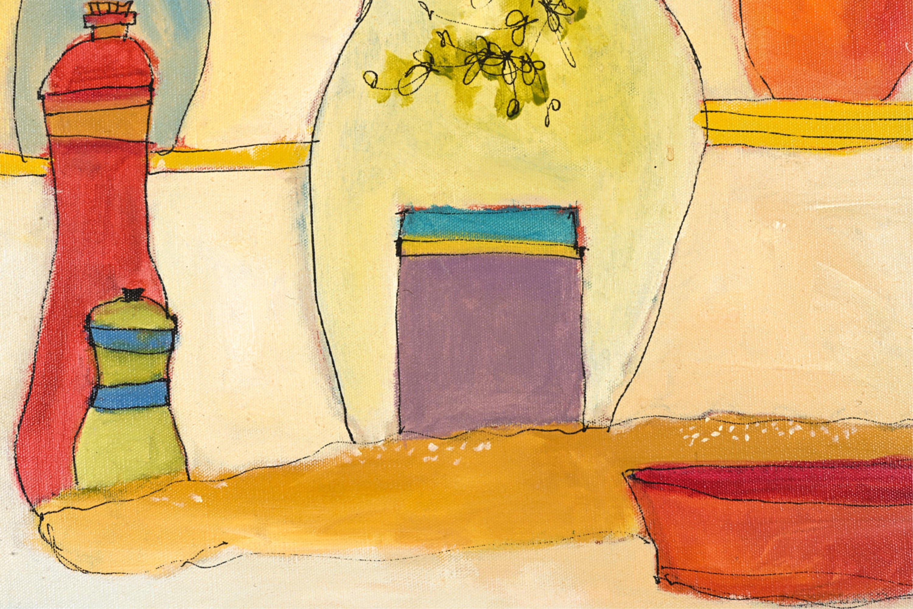 Susan Pear Meisel | SUSAN PEAR MEISEL, NY (B. 1947) ACRYLIC ON CANVAS ...
