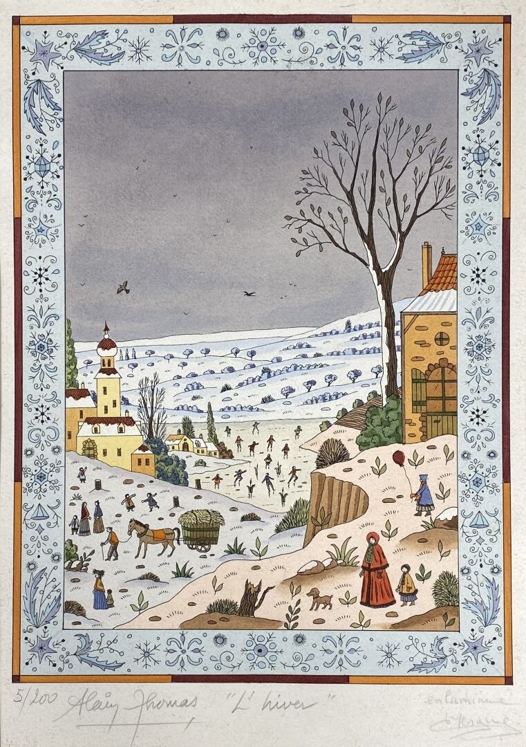 Artwork by Alain Thomas, ’h, Made of lithograph