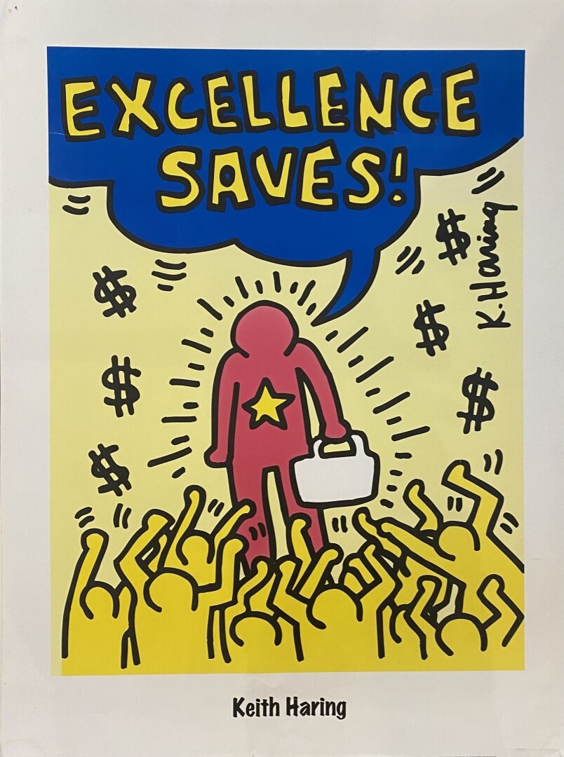 Excellence saves by Keith Haring