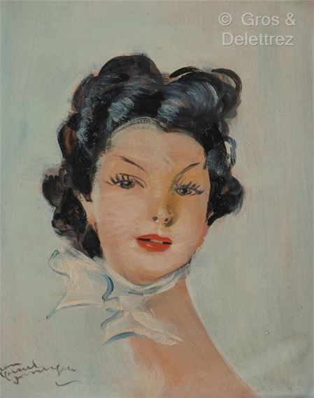 Domergue Jean-Gabriel | Huile sur panneau signée en bas à droite