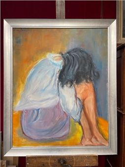 Laure SOUID (XX-XXI) Nathalie Oil on canvas signed upper left 100 x 81cm - Laure Souid