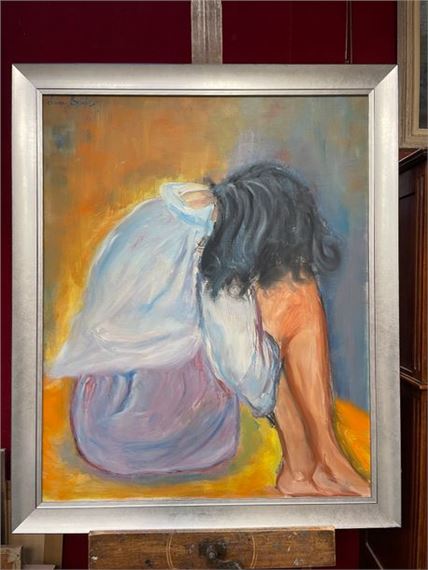 Laure SOUID (XX-XXI) Nathalie Oil on canvas signed upper left 100 x 81cm by Laure Souid