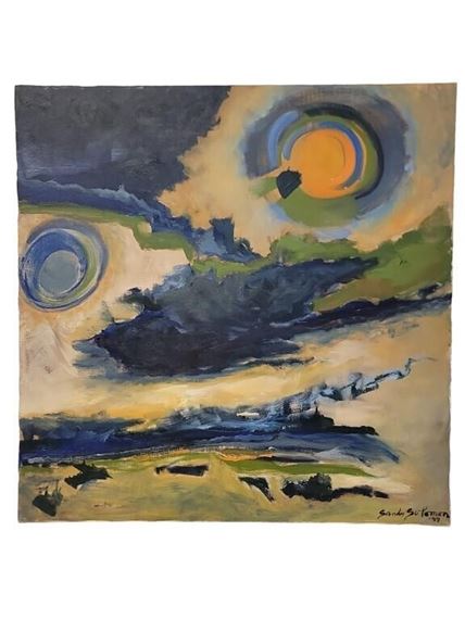 Sandy Solomon | Abstract Skyscape Painting | MutualArt