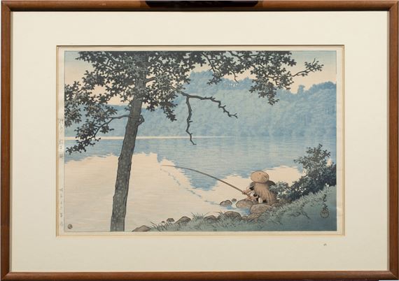 Kawase Hasui (1883-1957) - Lake Matsubara on a Morning. Woodblock print by Hasui Kawase, 1941