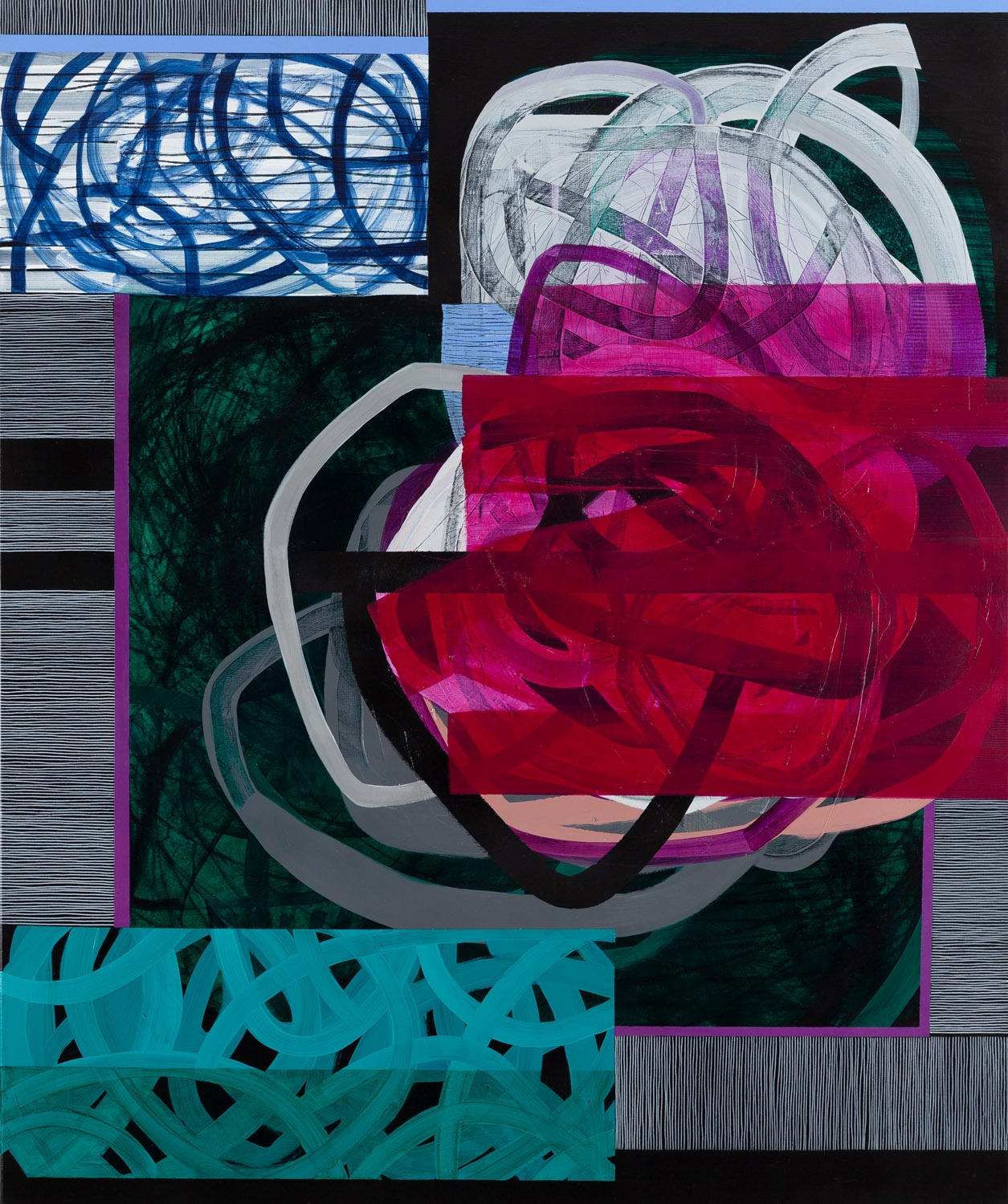 Artwork by Iwona Lenik, Abstract composition, Made of akryl