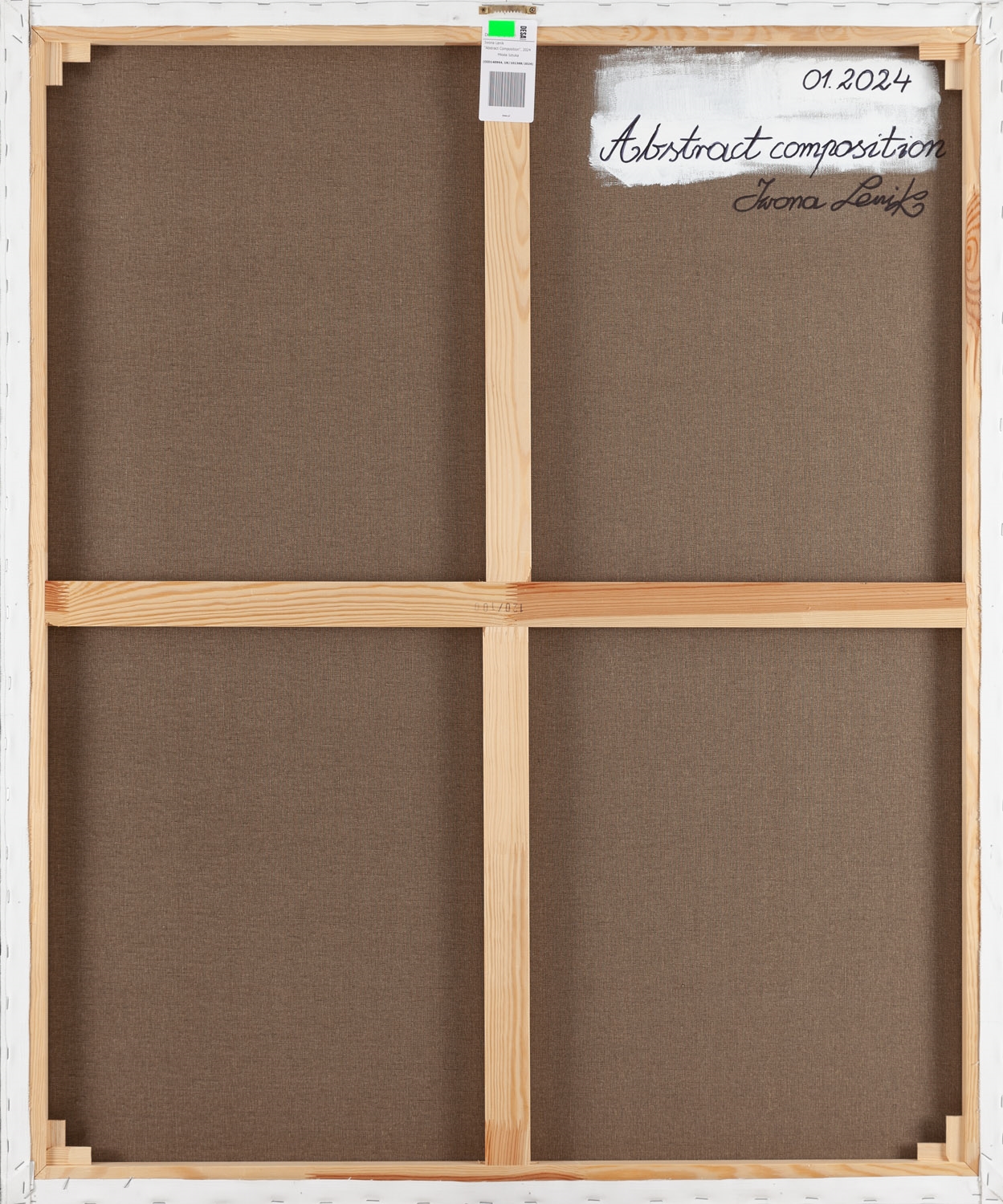 Artwork by Iwona Lenik, Abstract composition, Made of akryl