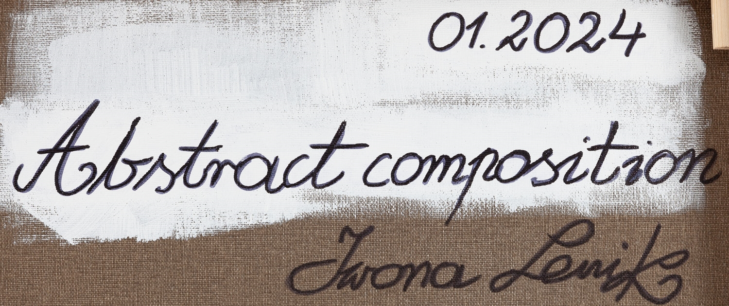 Artwork by Iwona Lenik, Abstract composition, Made of akryl