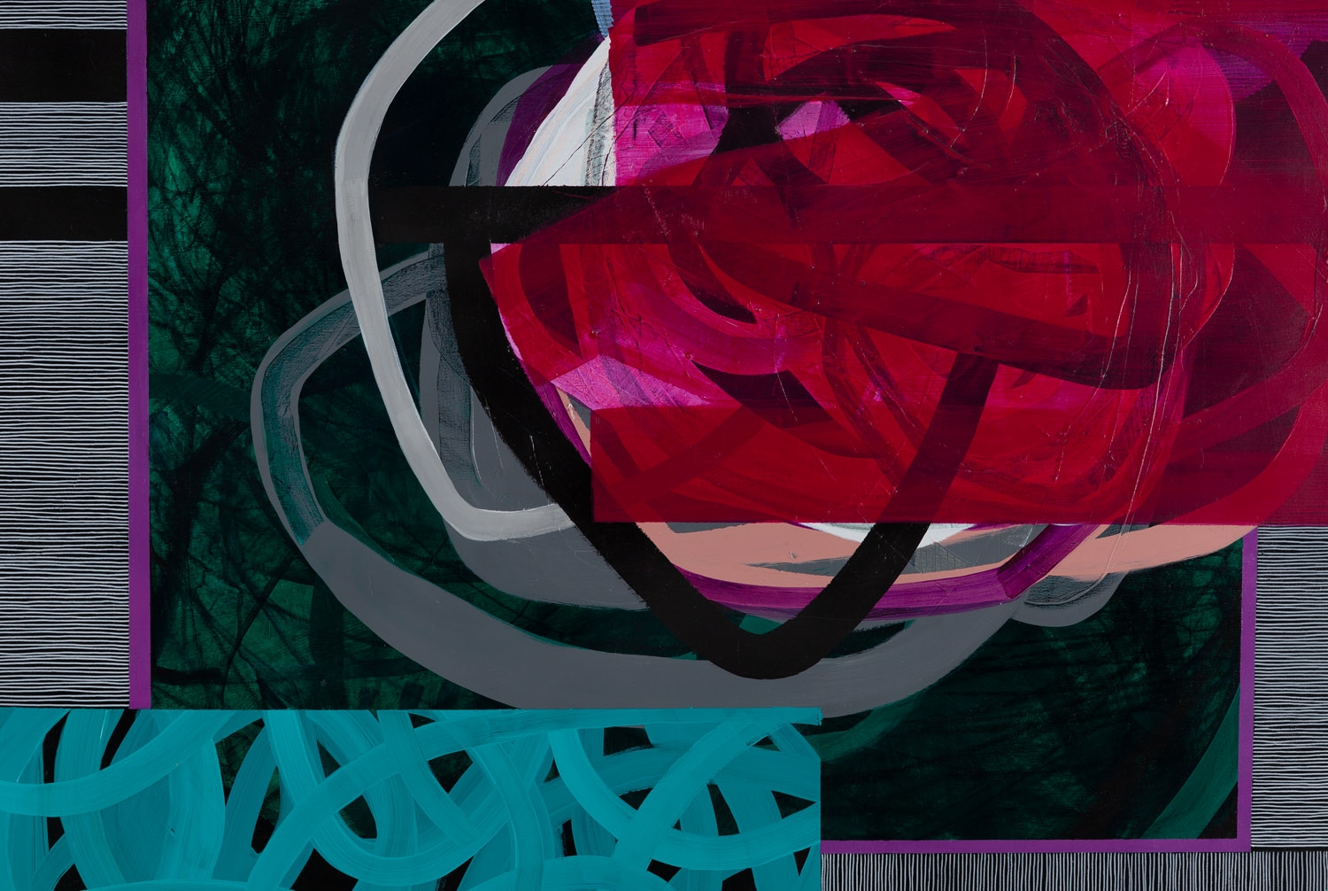 Artwork by Iwona Lenik, Abstract composition, Made of akryl