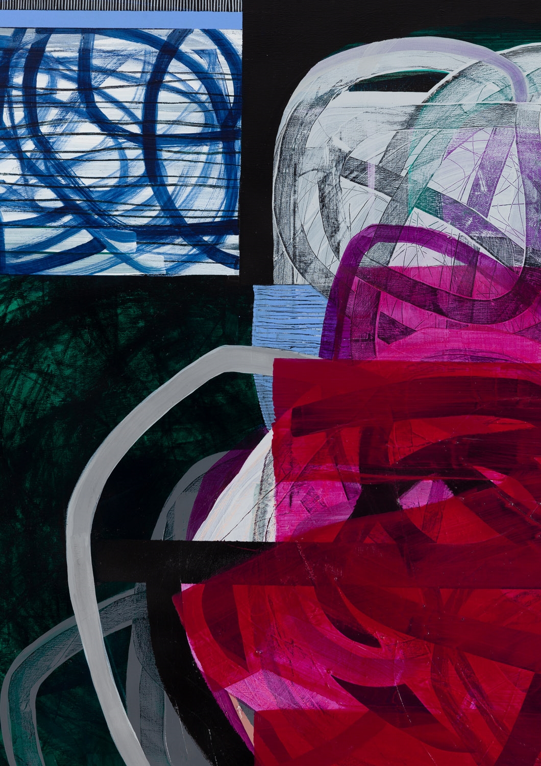 Artwork by Iwona Lenik, Abstract composition, Made of akryl