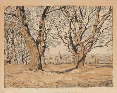 Taunuslandschaft bei Oberursel by Hans Thoma, April 1894