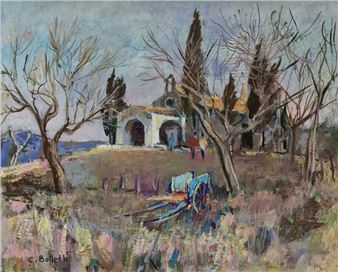 César BOLLETTI (c.1915-1995) Sainte Sixte... - Lot 275 - Pichon & Noudel-Deniau (Azur Enchères - César Bolletti