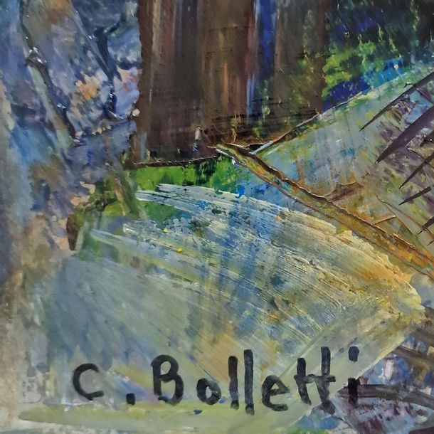 Artwork by César Bolletti, César BOLLETTI (c.1915-1995) Still life with... - Lot 269 - Pichon & Noudel-Deniau (Azur Enchères, Made of oil on canvas