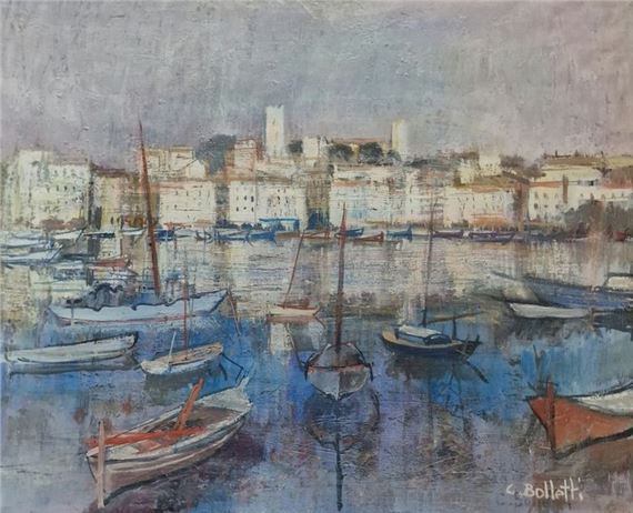 César BOLLETTI (c.1915-1995) The Old Port... - Lot 259 - Pichon & Noudel-Deniau (Azur Enchères by César Bolletti