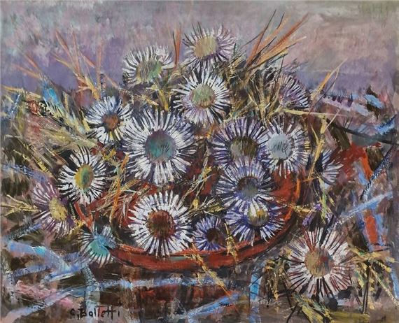 César BOLLETTI (c.1915-1995) The Thistles OIL... - Lot 272 - Pichon & Noudel-Deniau (Azur Enchères