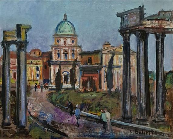César BOLLETTI (c.1915-1995) Rome OIL ON... - Lot 249 - Pichon & Noudel-Deniau (Azur Enchères
