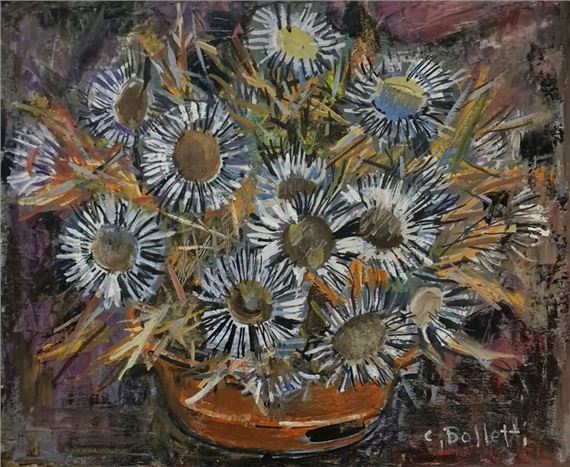 César BOLLETTI (c.1915-1995) Thistles OIL... - Lot 254 - Pichon & Noudel-Deniau (Azur Enchères