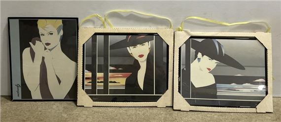 Patrick Nagelのシルクスクリーン Lot - Patrick Nagel, Serigraph Poster, Yellow Dress