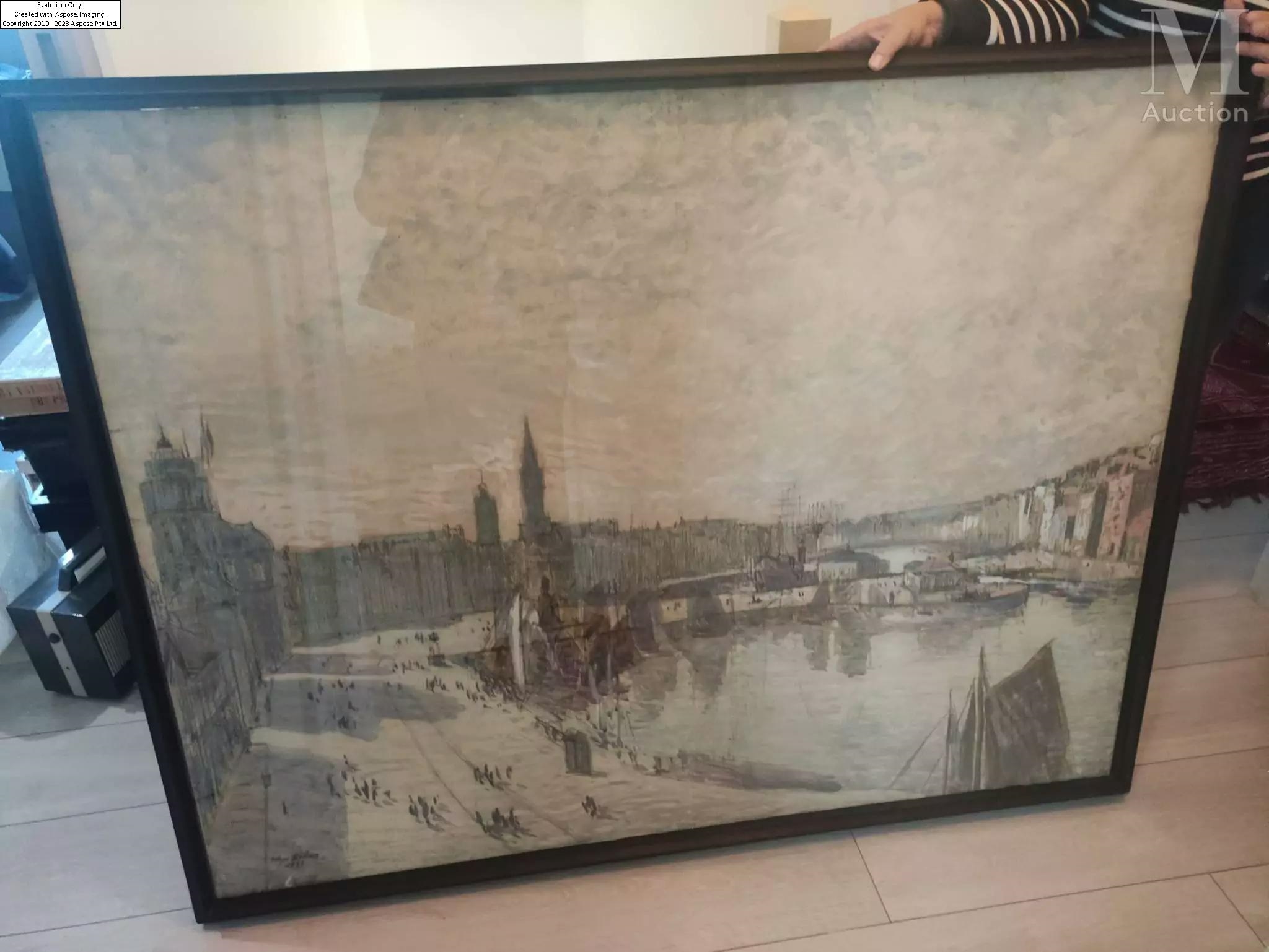 Gilbert Louis Bellan | Vue du port de Dunkerque | MutualArt