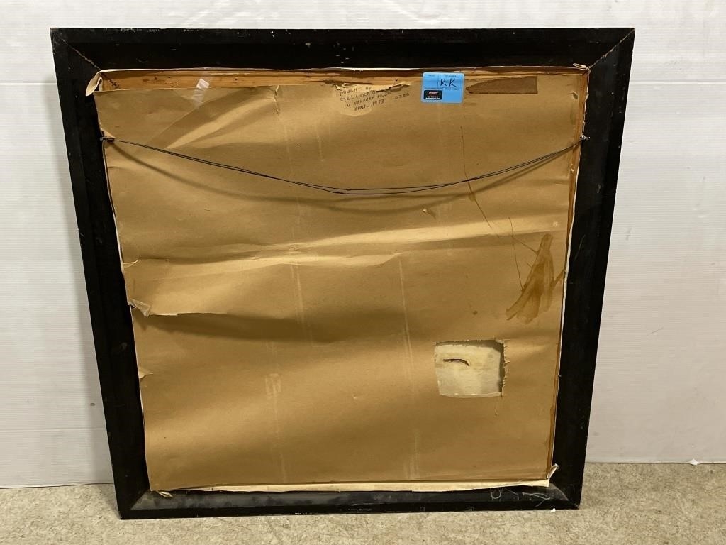 Artwork by Rose Varela, RK) Rose Varela Oil Painting on Canvas *Damaged, Made of Oil Painting on Canvas