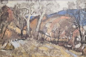 Harlan Hubbard 16x24 O/M Milton, KY - Harlan Hubbard