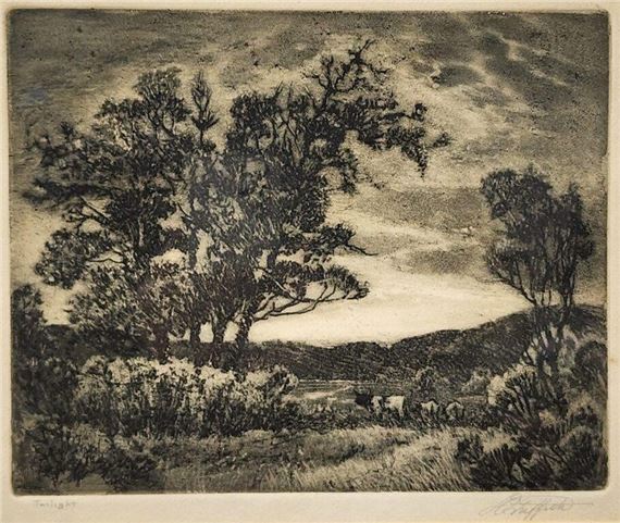 Louis Oscar Griffith | Louis Oscar Griffith Etching, Twilight (1997 ...