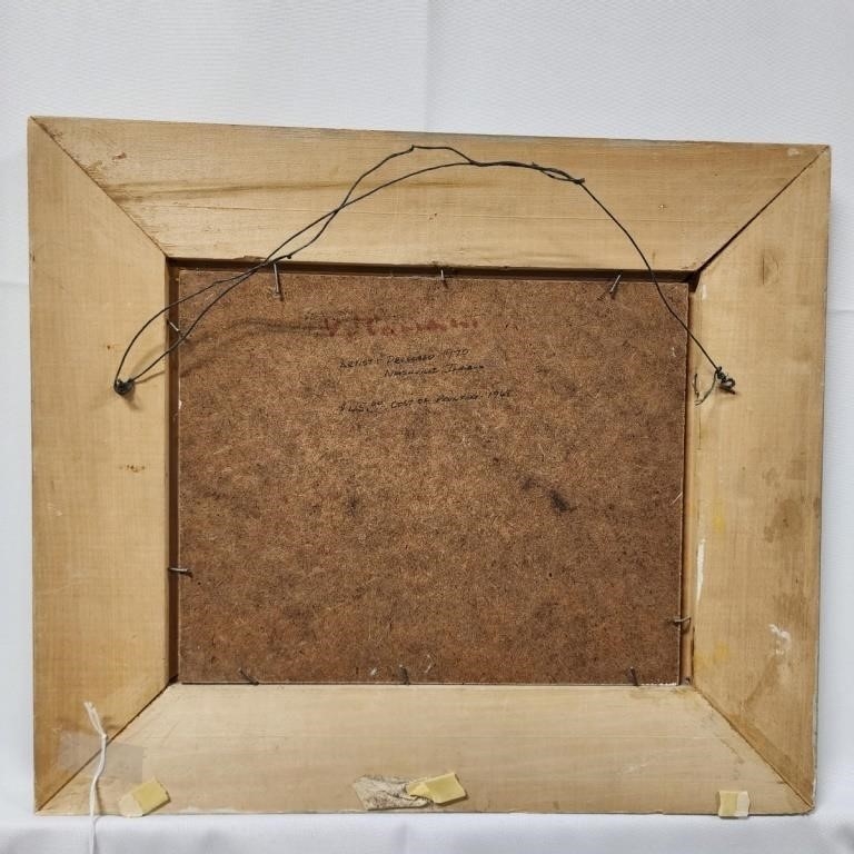 Artwork by Varaldo J. Cariani, Varaldo J Cariani 8x10 O/B Autumn Landscape, Made of O/B