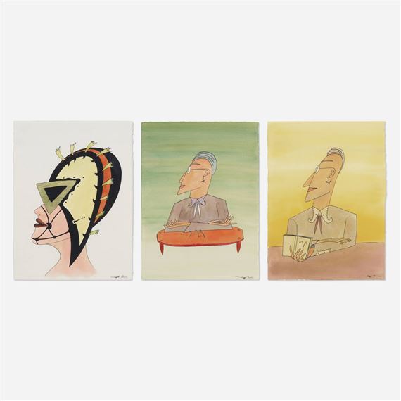 Sage; Beauty Helmet; Memorizing (three works) by Dan Dailey, 1997