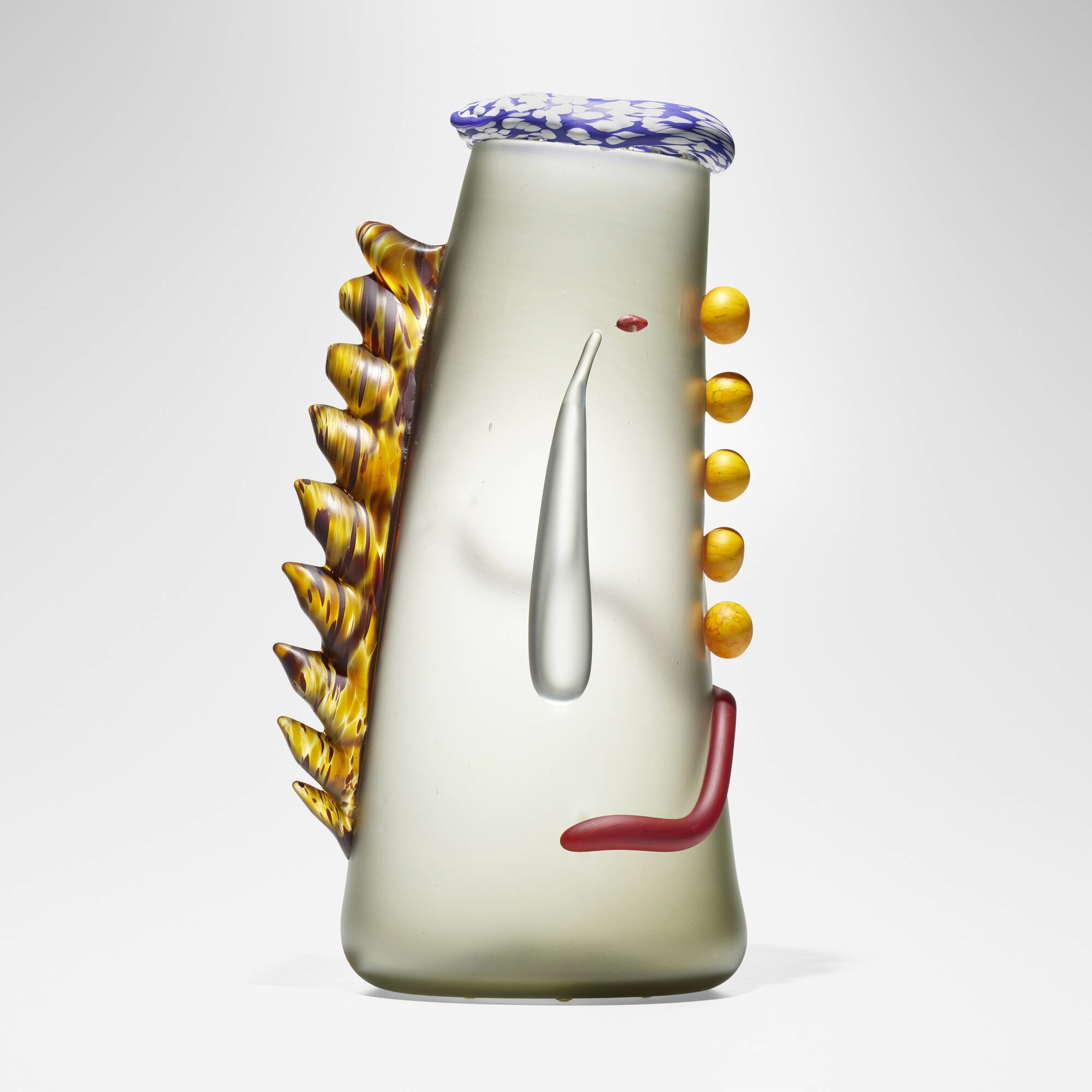 Artwork by Dan Dailey, Bravado (from the Abstract Heads series), Made of polished glass