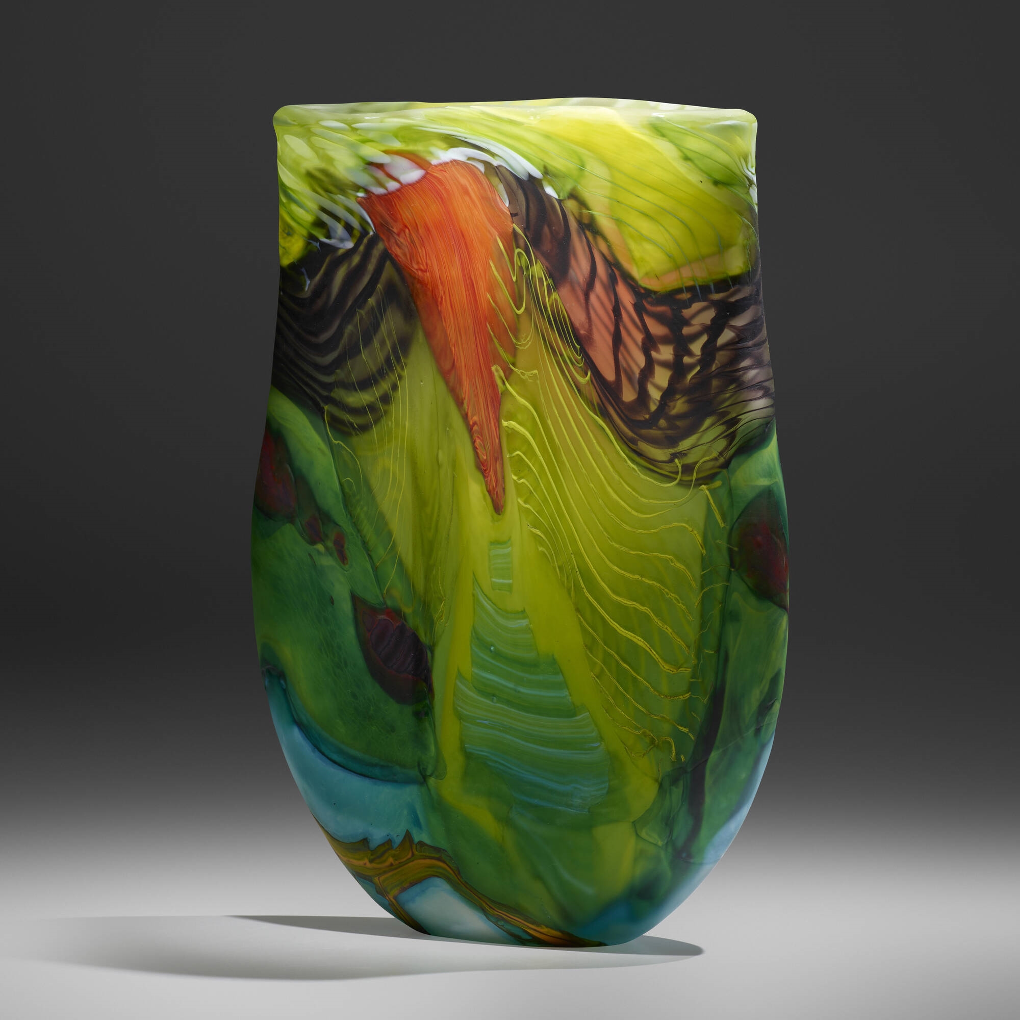 Artwork by Noel Hart, Seychelles Parakeet, Made of blown glass