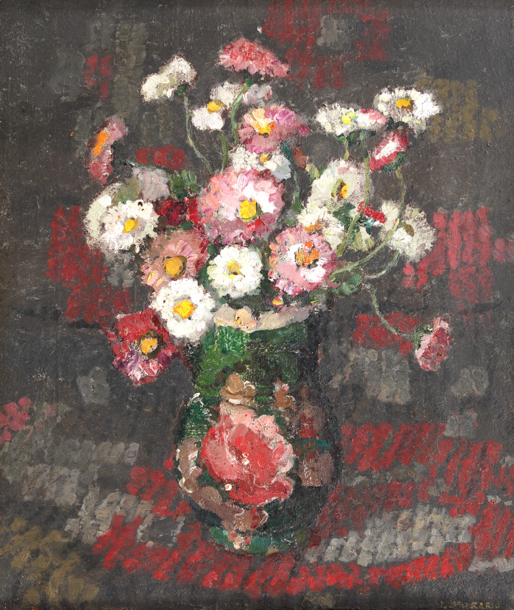 Artwork by Ion Murariu, Candlestick with Storms, Made of oil on canvas