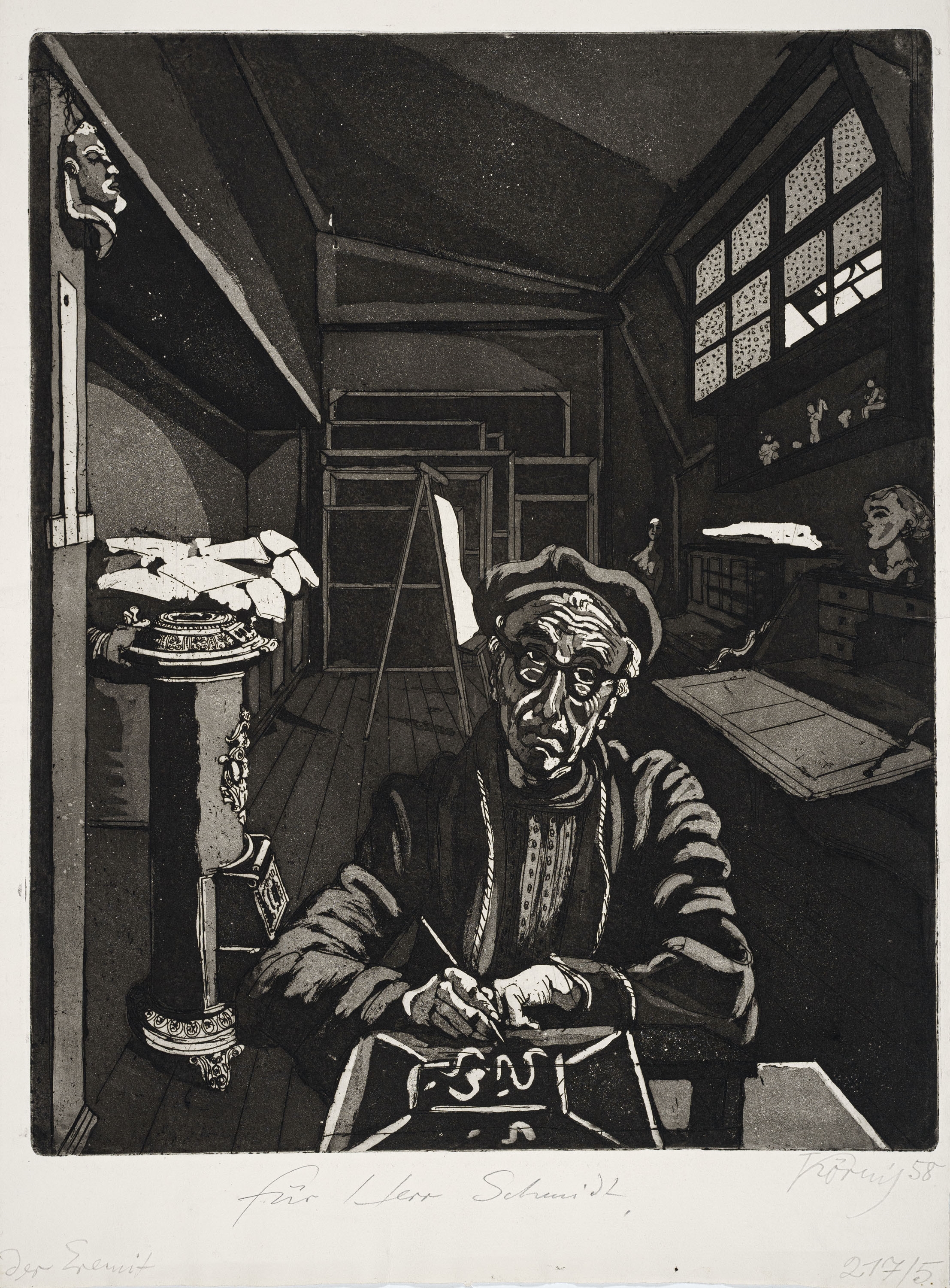 Artwork by Hans Körnig, Der Eremit