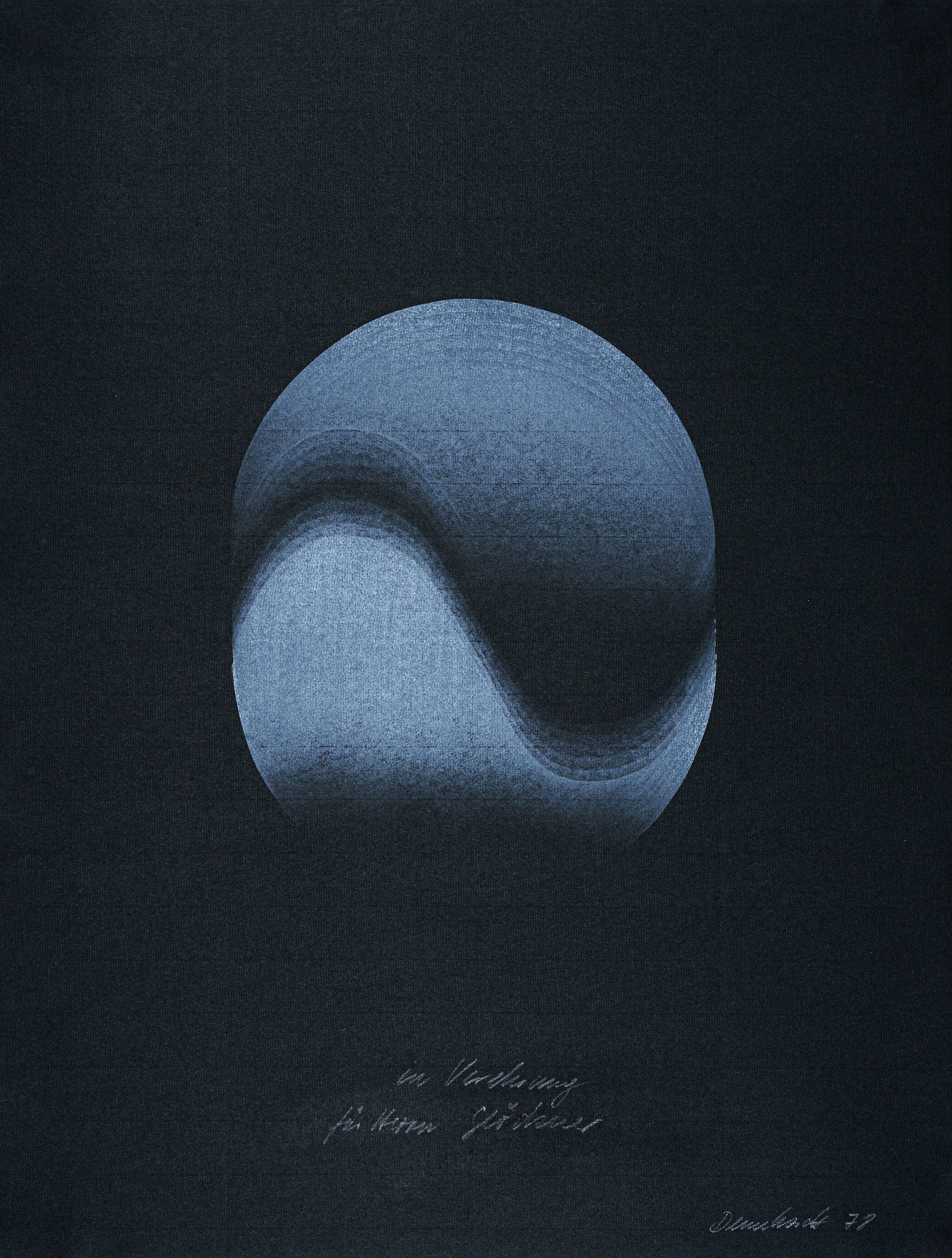 Artwork by Hermann Glöckner, In Verehrung für Hermann Glöckner, Made of Coloured monotype auf