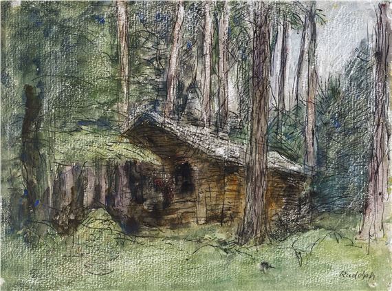 Wilhelm Rudolph | Forsthütte (1950) | MutualArt