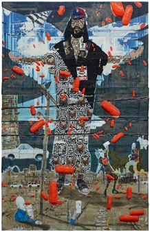 Figural portrait with pills - Aaron Fowler