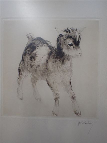 『2匹のテリア犬』ヴィンテージ銅版画  Meyer Eberhardt 2匹のテリア犬』ヴィンテージ銅版画 Kurt Meyer Eberhardt