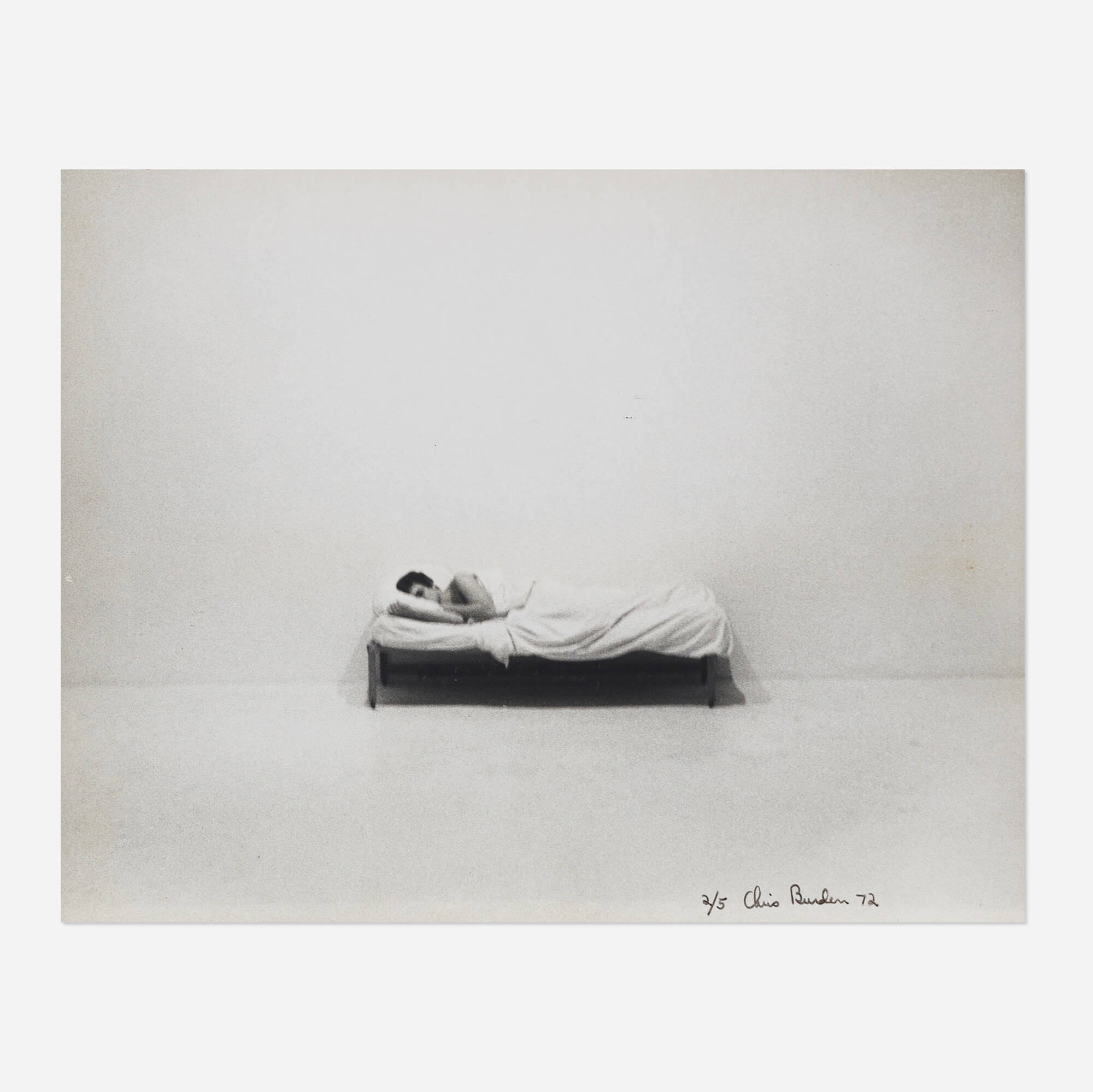 Chris Burden Bed Piece (1972) MutualArt