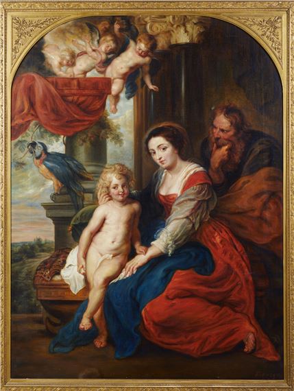 Peter Paul Rubens | Holy Family and the parrot | MutualArt