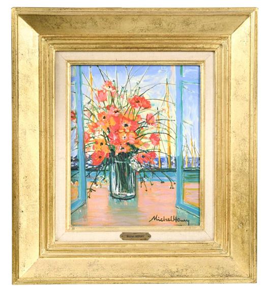 □ Michel Henry 絵画 208/250 大型 額装品 □Michel Henry 絵画208