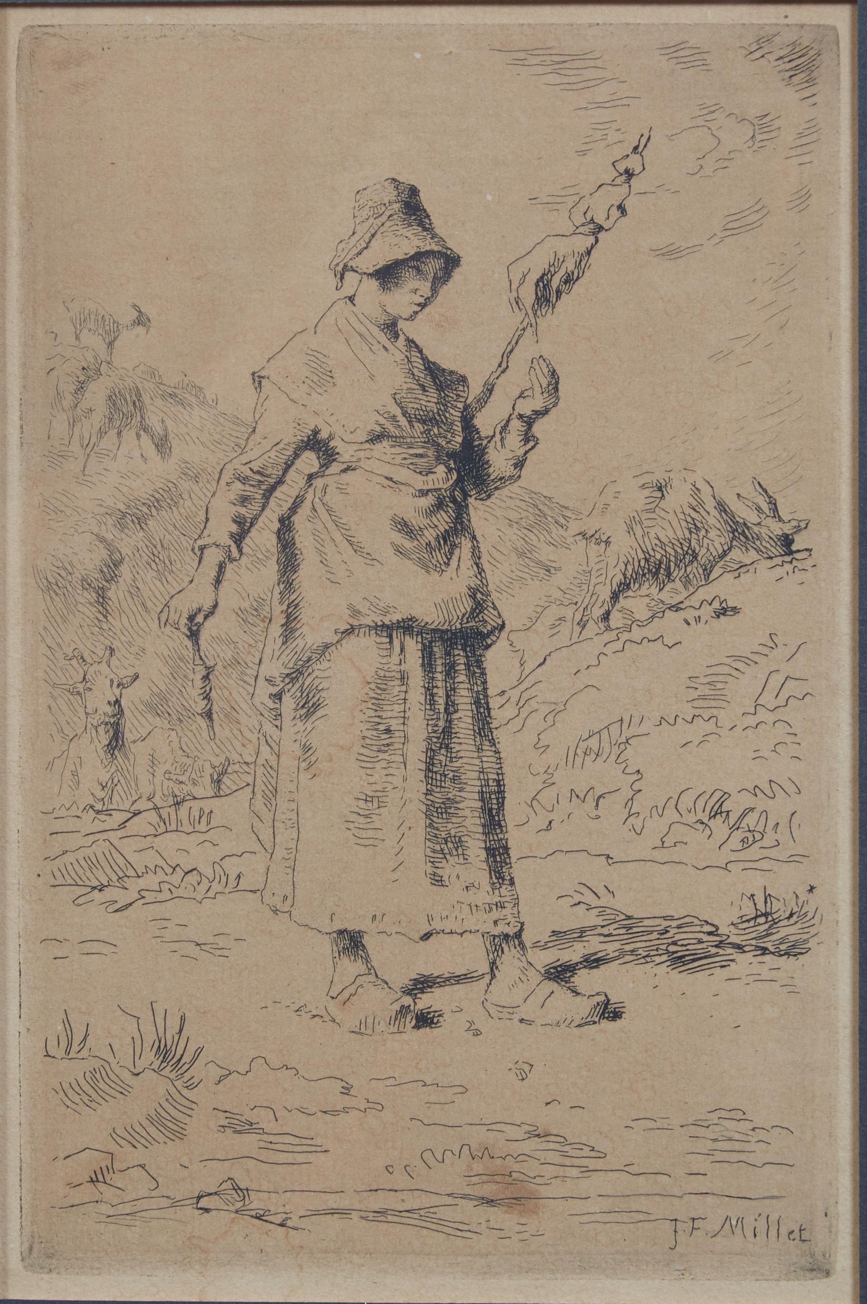 Jean-François Millet | The Spinner, (1868 - 1869) | MutualArt