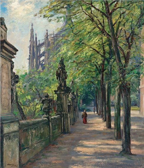 Svatobarborská alej v Kutné Hoře by Josef Sedivy, 1947