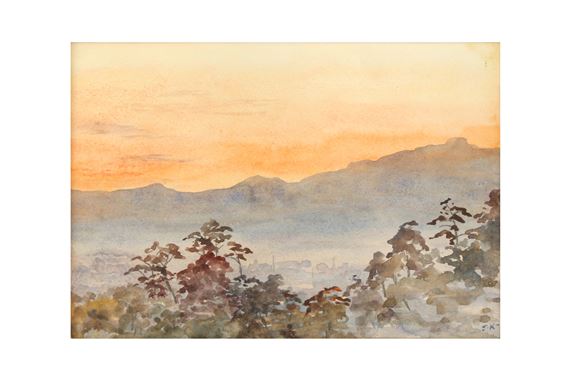 Sunset Landscape - Kuroda Seiki