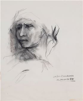 Peasant face, 1966 - Augusto Murer