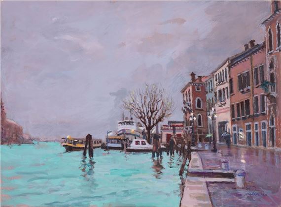 At the Zattere by Giorgio Venerio