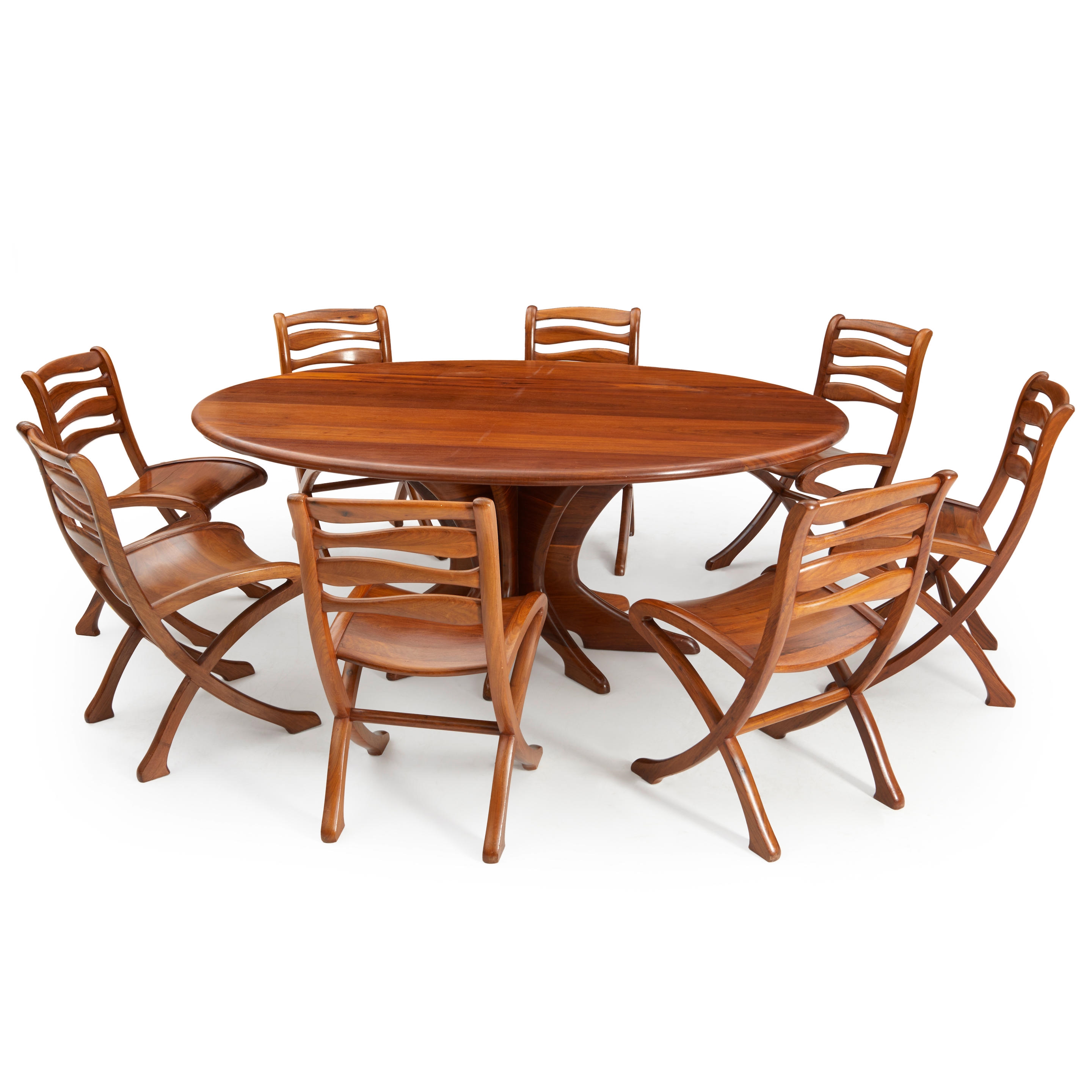 Marc Rampelberg | Dining Table and Eight Chairs, (1980s) | MutualArt