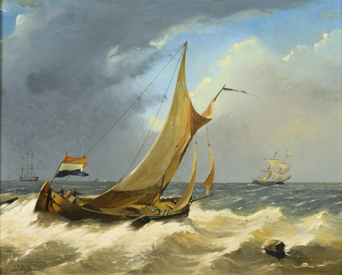 Sailor at sea - Georges Johannes Hoffmann