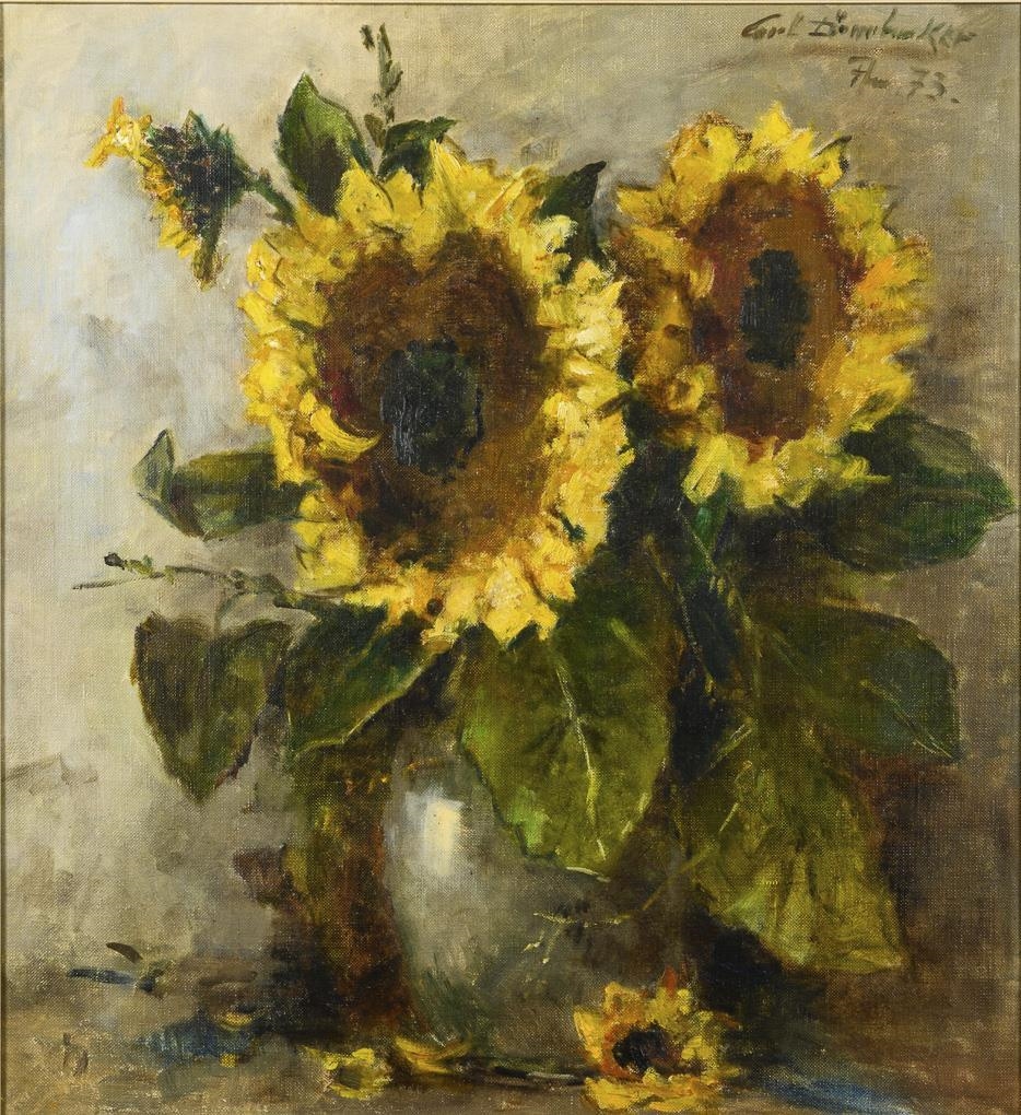 Sunflowers by Carl Dörrbecker, 1973
