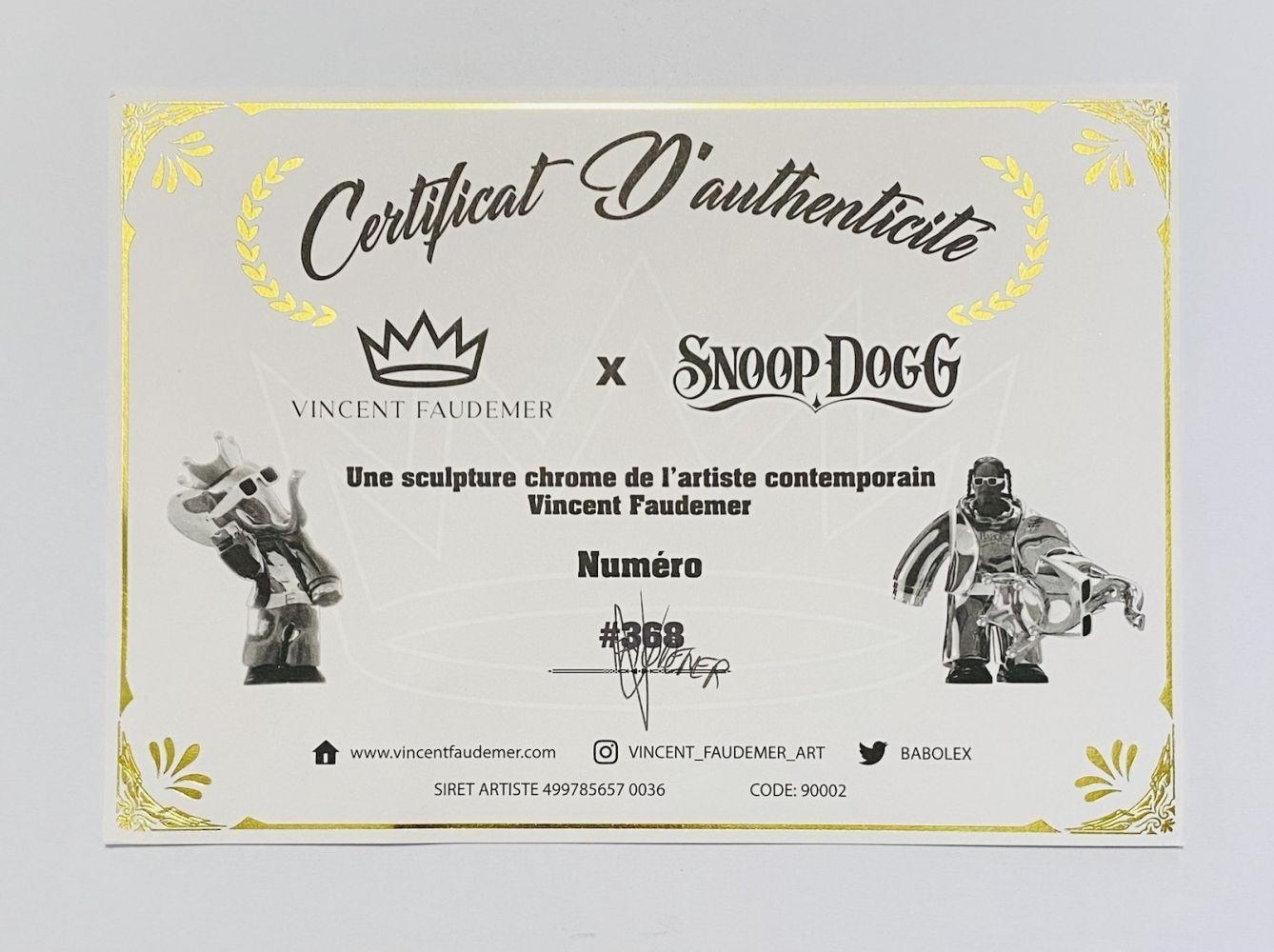 Babolex Snoop Dogg par Vincent Faudemer – Sculpture chromée en édition