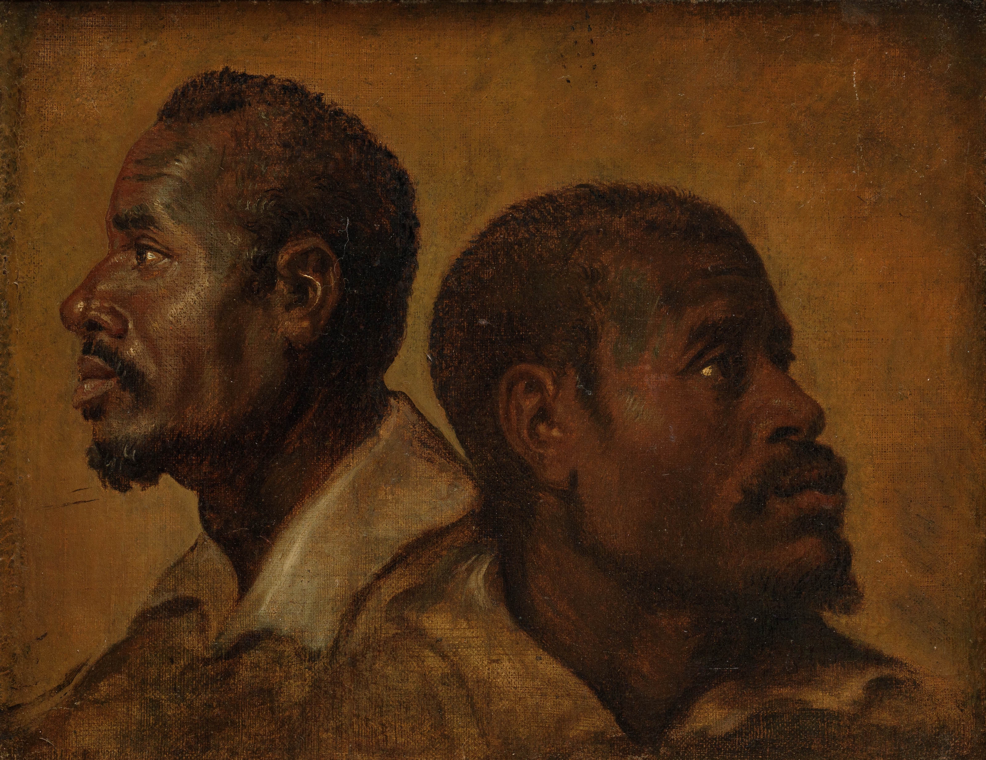 Artwork by Peter Paul Rubens, Two studies of the head of a Moor, Made of Oil on canvas
